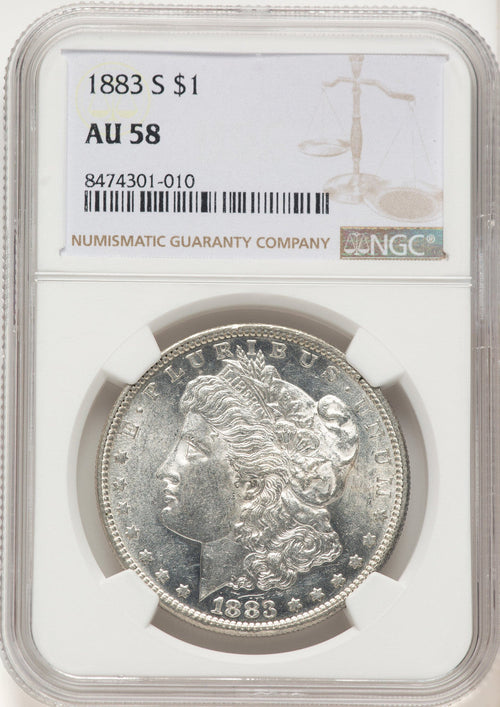 1883-S Morgan Dollar NGC AU58