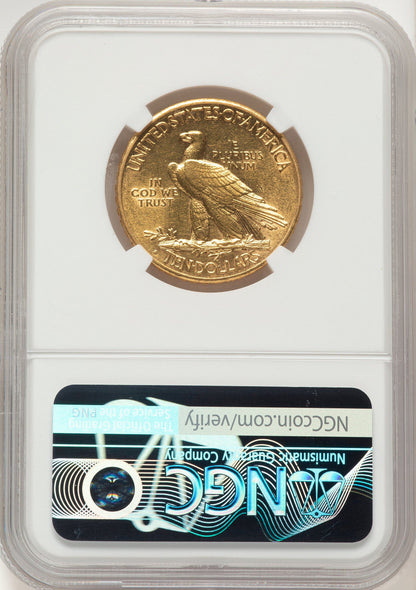 1915-S $10 Indian Eagle NGC AU55