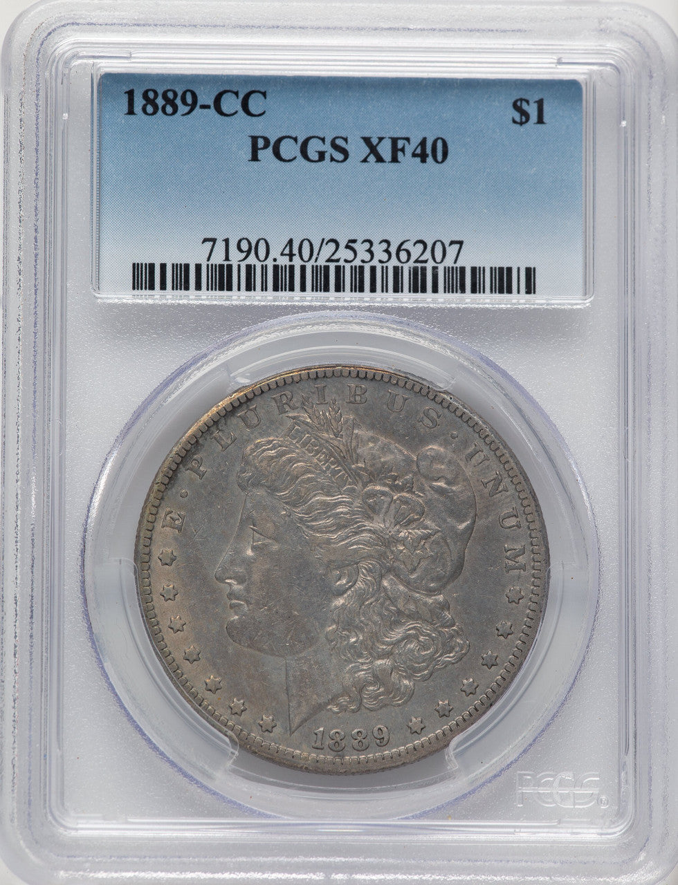 1889-CC Morgan Dollar PCGS XF40