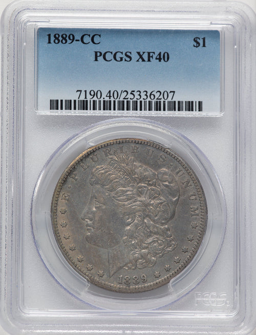 1889-CC Morgan Dollar PCGS XF40
