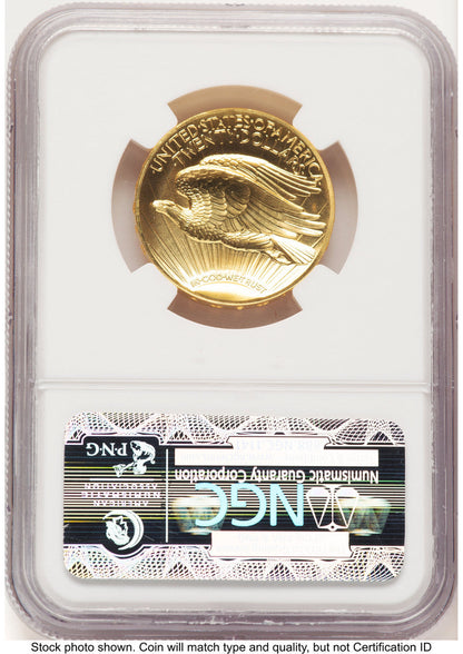 2009 G$20 Ultra High Relief Saint Gaudens Label NGC MS70
