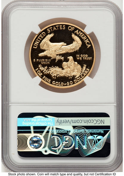 2020-W Proof Gold Eagle 1 oz Brown Label NGC PF70