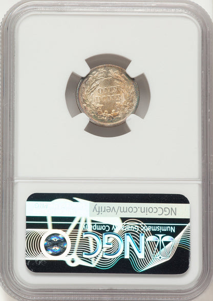 1890 10C Seated Dime NGC MS66+