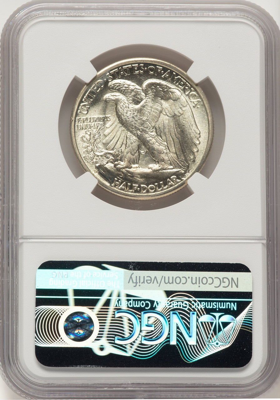 1944-D 50C Walking Liberty Half Dollar NGC MS67
