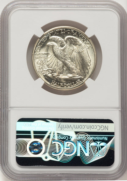 1944-D 50C Walking Liberty Half Dollar NGC MS67