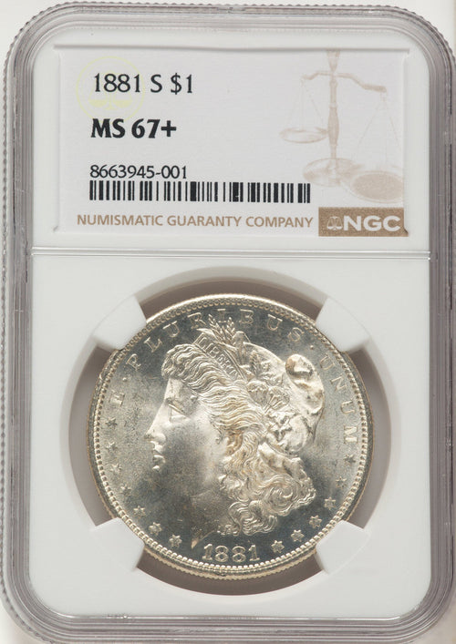 1881-S Morgan Dollar NGC MS67+