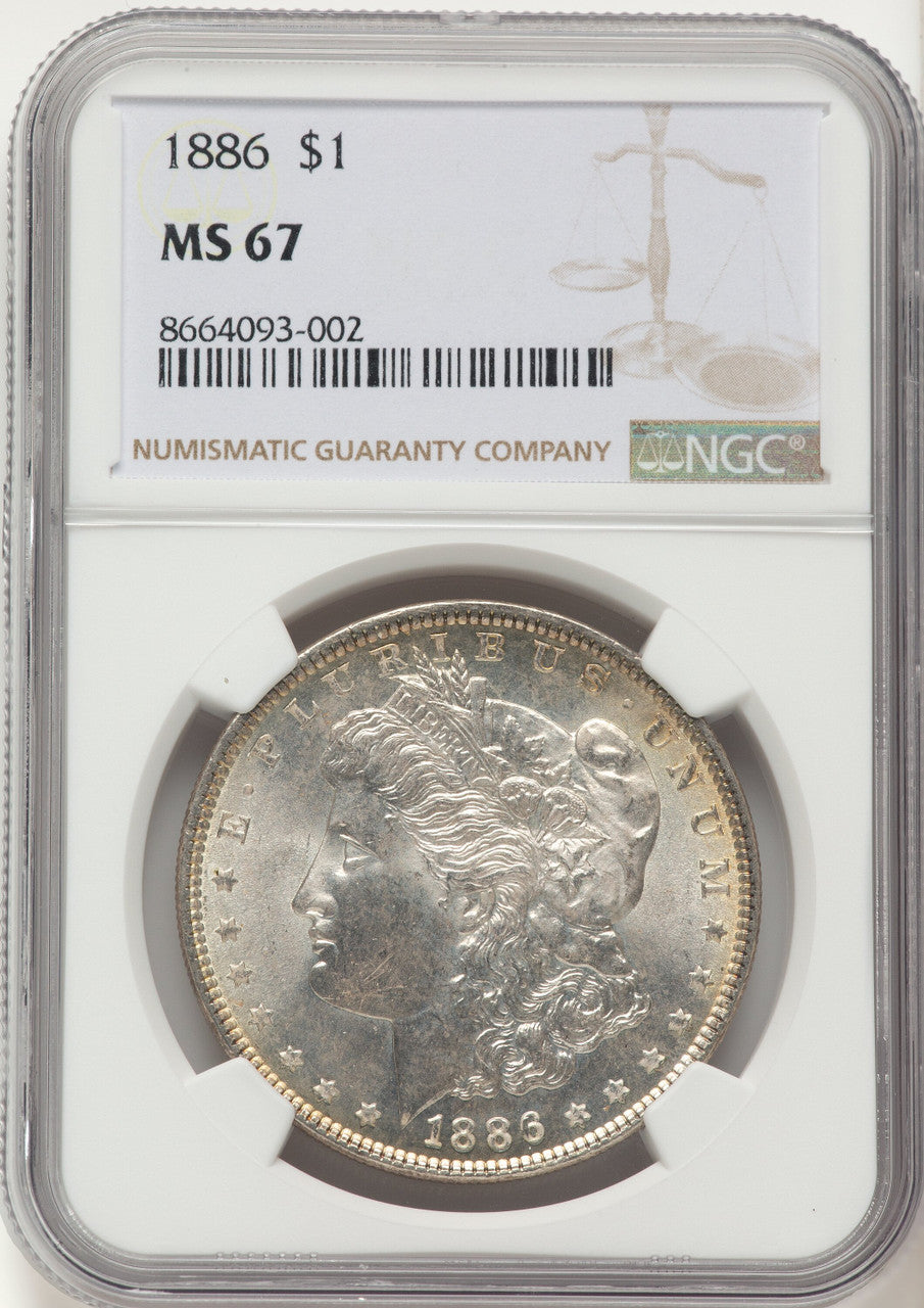 1886 Morgan Dollar NGC MS67