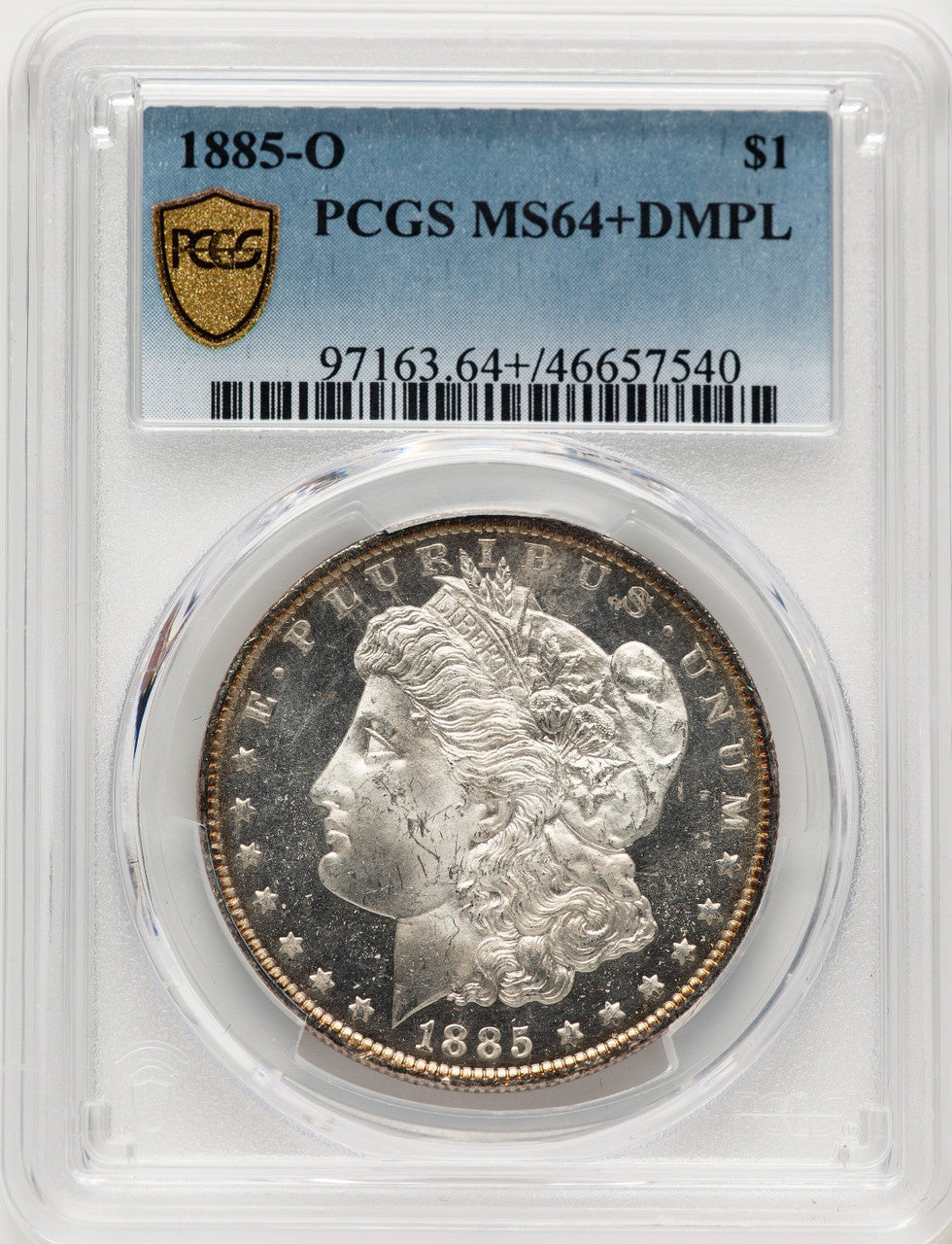 1885-O DM Morgan Dollar PCGS MS64+