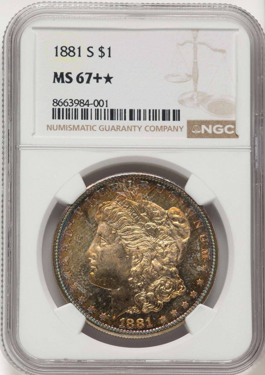 1881-S Morgan Dollar NGC MS67+
