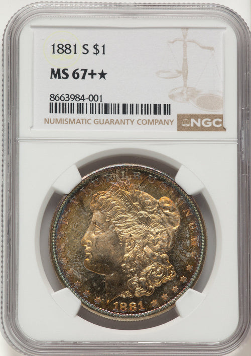 1881-S Morgan Dollar NGC MS67+