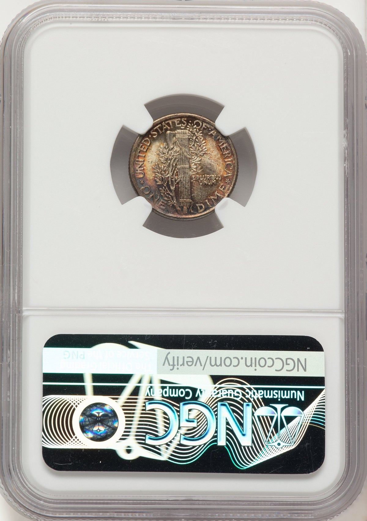 1920 10C FB Mercury Dime NGC MS67