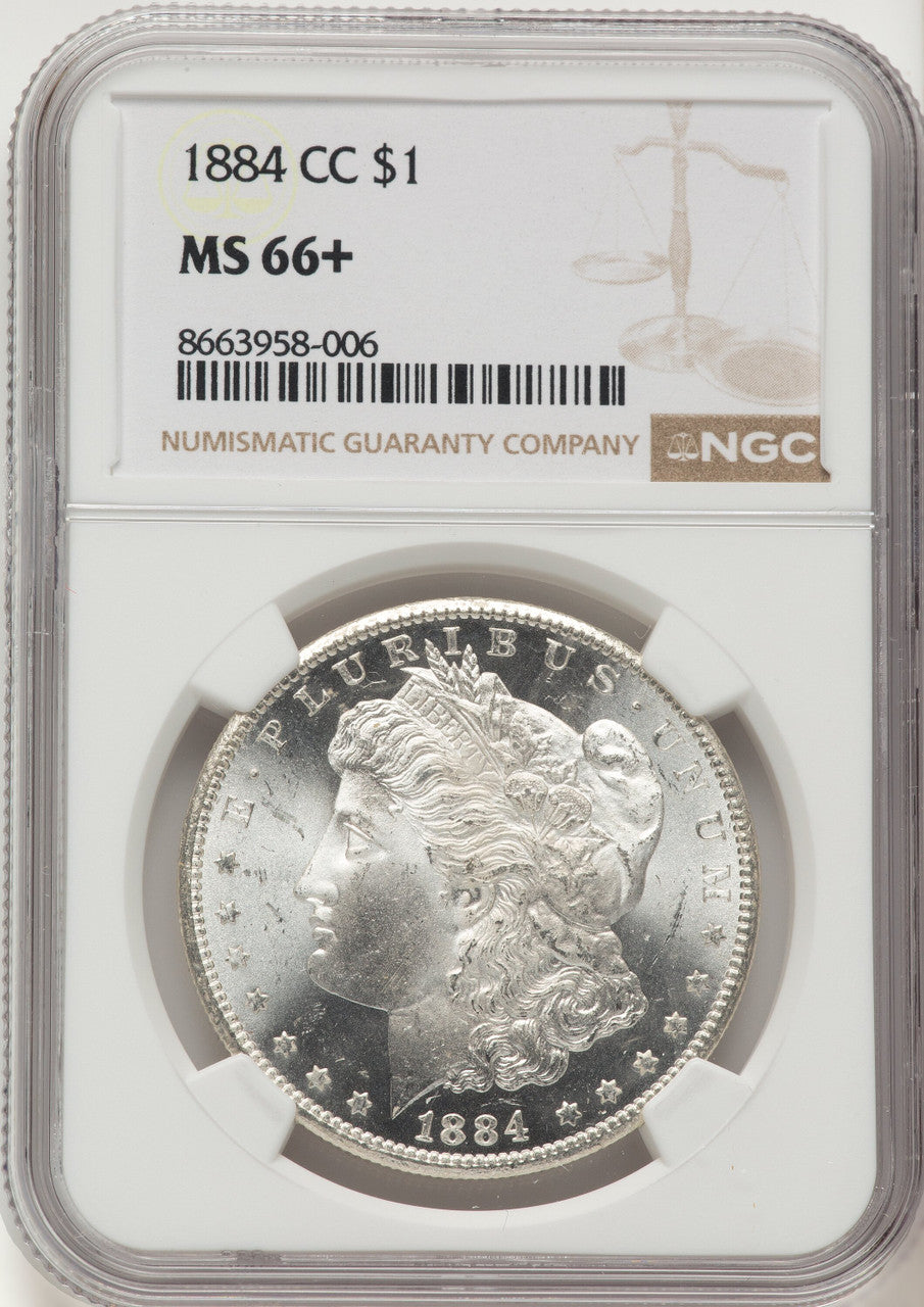 1884-CC Morgan Dollar NGC MS66+