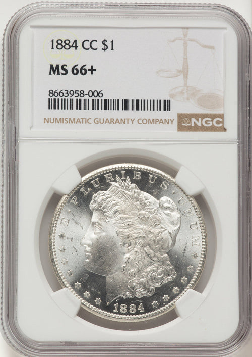 1884-CC Morgan Dollar NGC MS66+
