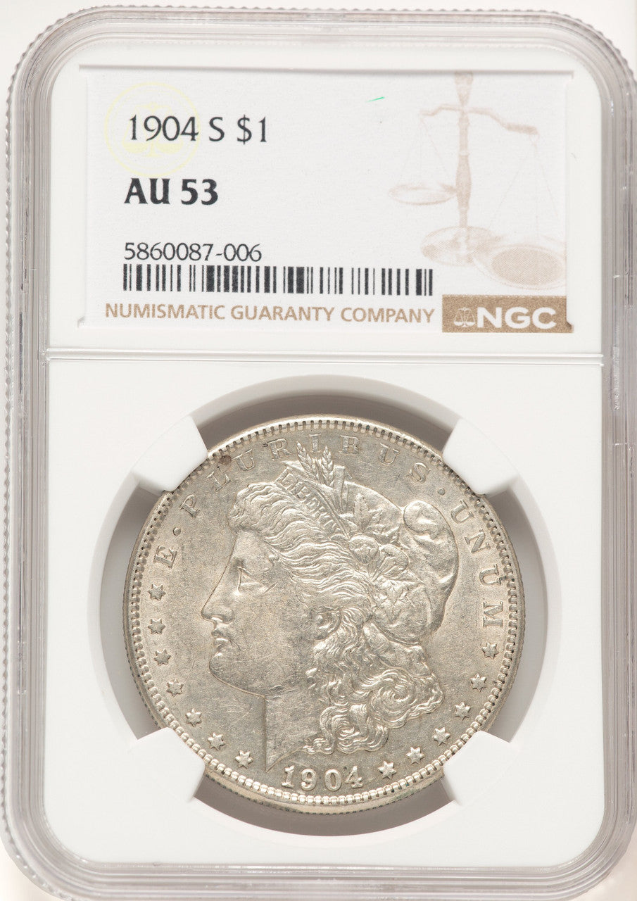 1904-S Morgan Dollar NGC AU53