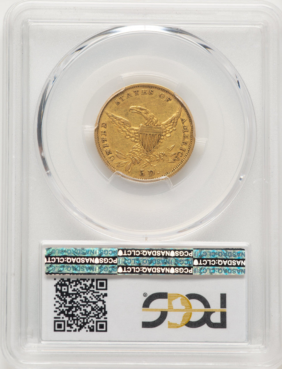 1835 $5 Classic Half Eagle PCGS XF45