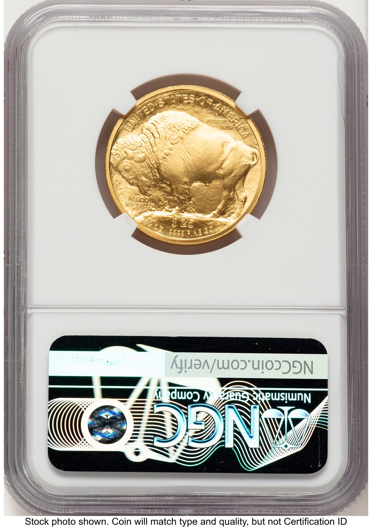 2008-W Burnished Gold Buffalo 1/2 oz Brown Label NGC MS70