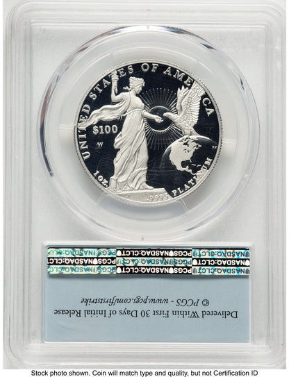 2015-W Proof Platinum Eagle 1 oz FS Flag PCGS PR70