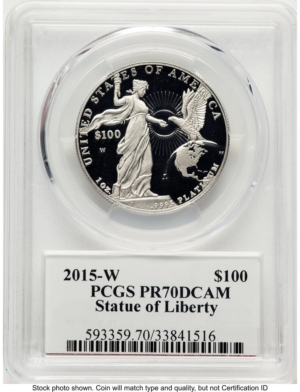2015-W Proof Platinum Eagle 1 oz PCGS PR70 Ed Moy