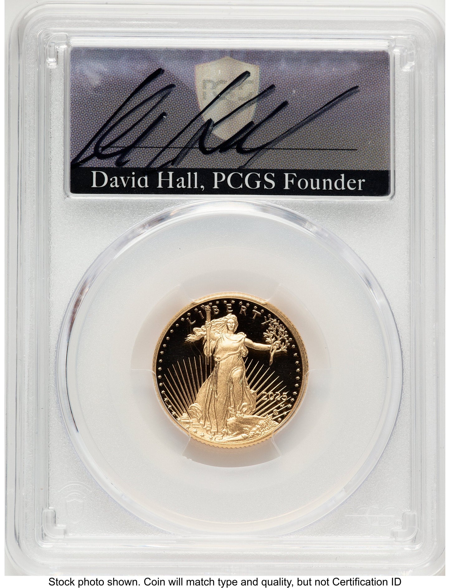 2025-W Proof Gold Eagle 1/4 oz FDI David Hall PCGS PR70