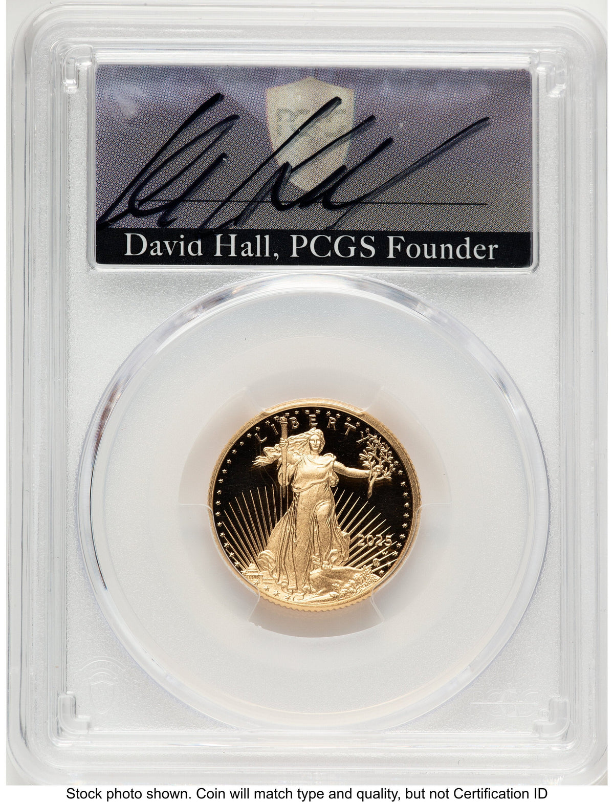2025-W Proof Gold Eagle 1/4 oz FDI David Hall PCGS PR70