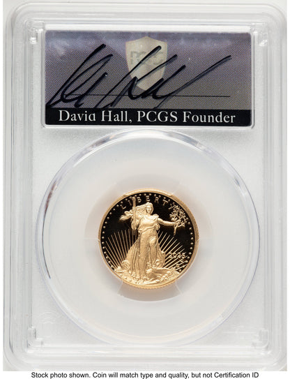 2025-W Proof Gold Eagle 1/4 oz FDI David Hall PCGS PR70
