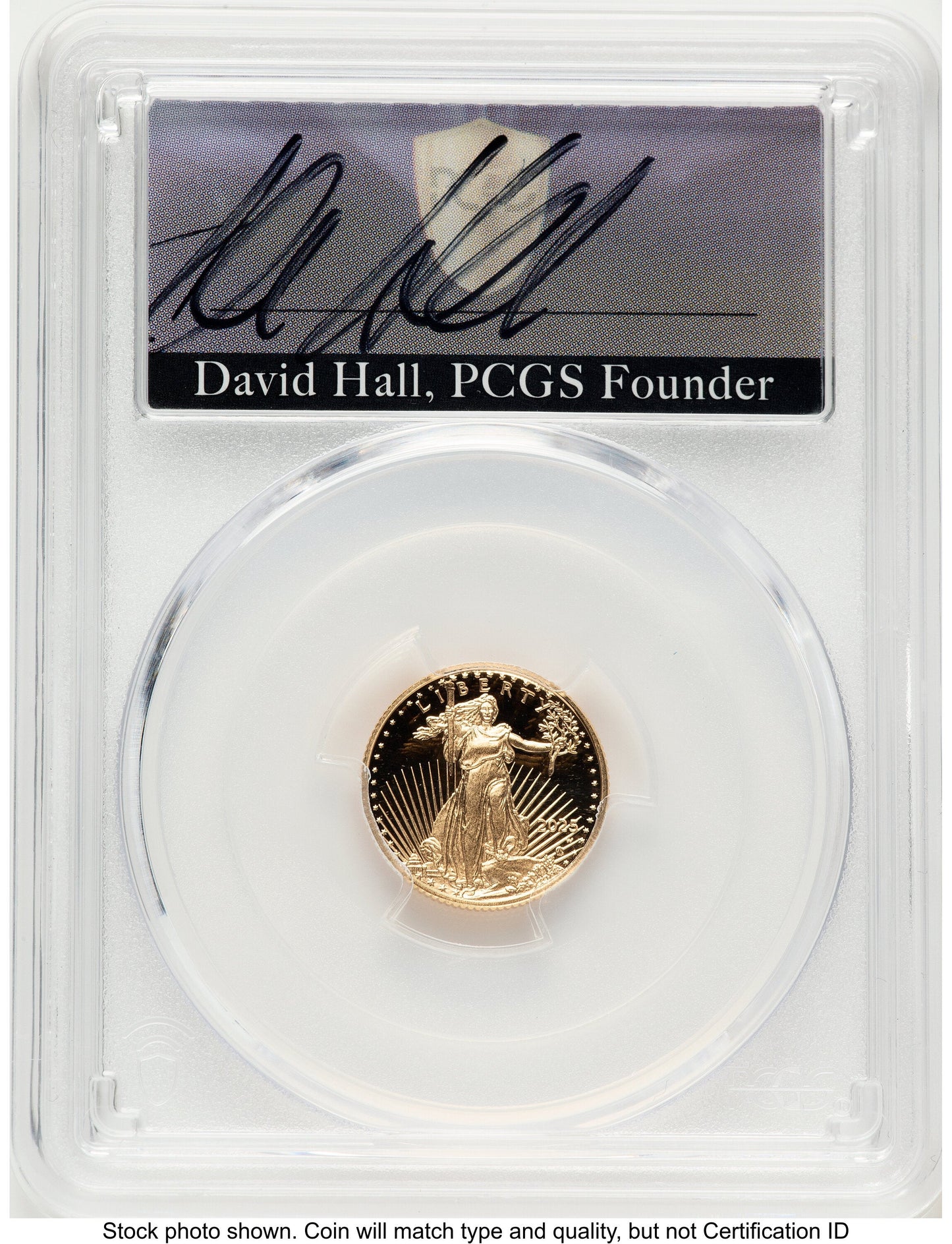 2025-W Proof Gold Eagle 1/10 oz FDI David Hall PCGS PR70