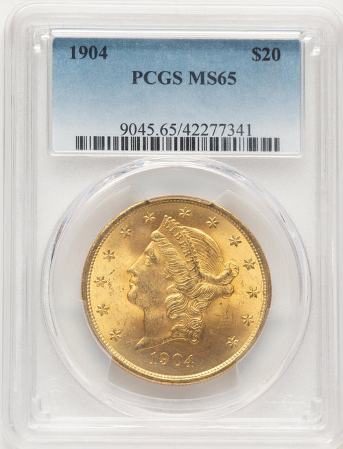 1904 $20 Liberty Liberty Double Eagle PCGS MS65