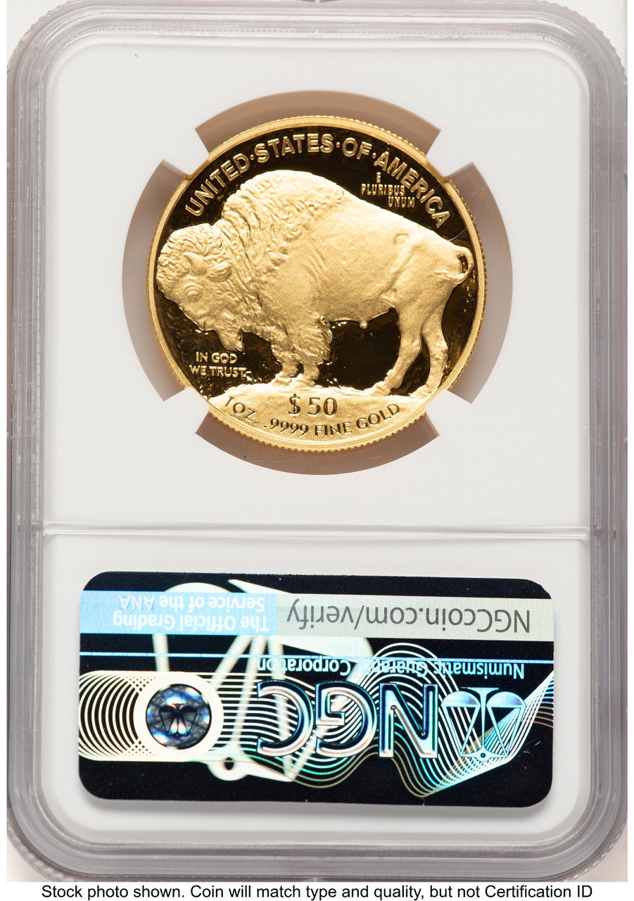 2021-W Proof Gold Buffalo 1 oz FDI Mike Castle NGC PF70 (785337011)
