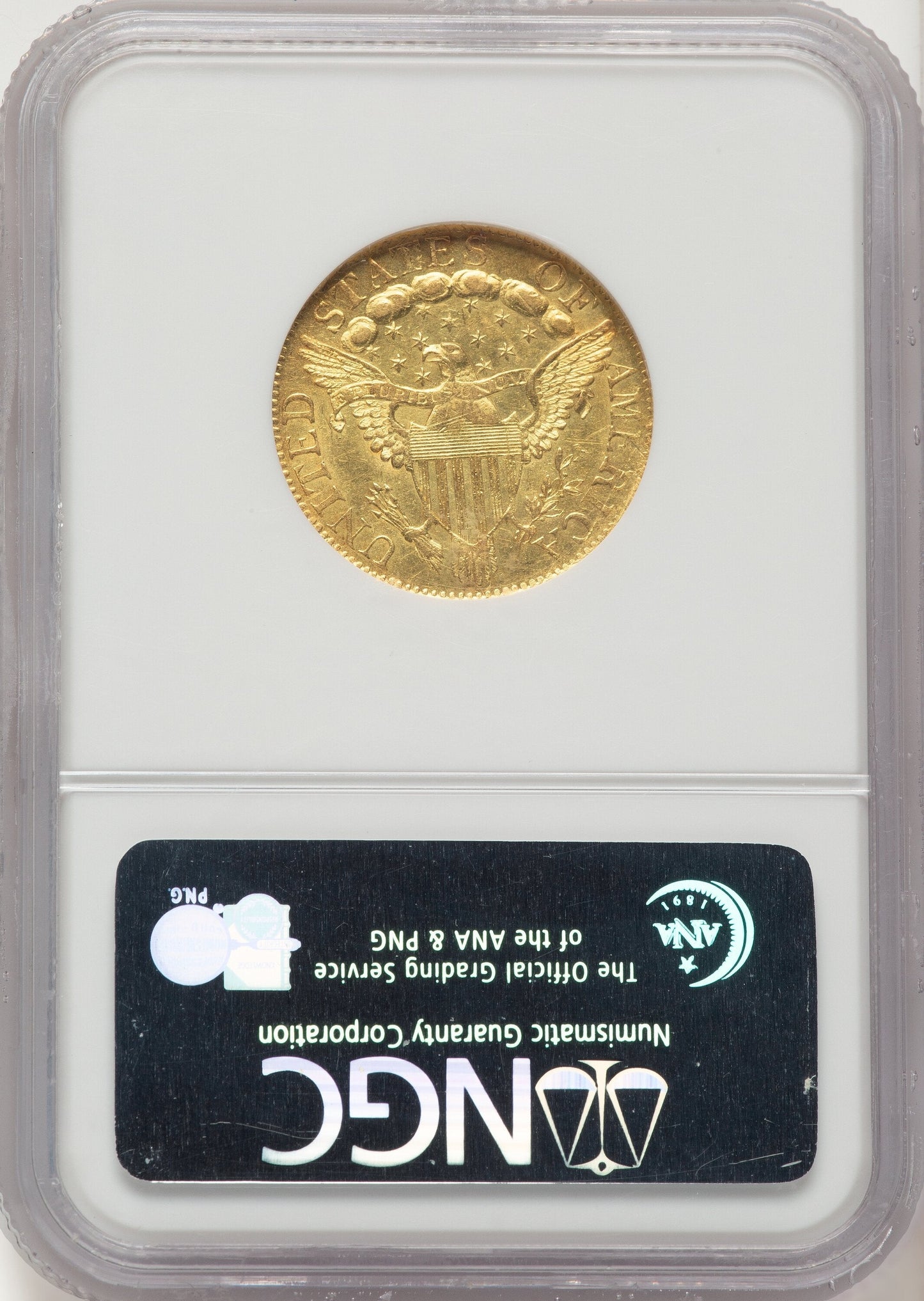 1798 $5 Lg Eagle Lg 8 13 Star Rev Early Half Eagle NGC MS61