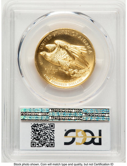 2015-W G$100 American Liberty High Relief Blue Gradient PCGS MS70
