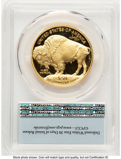 2016-W Proof Gold Buffalo 1 oz FS Bison Label PCGS PR70