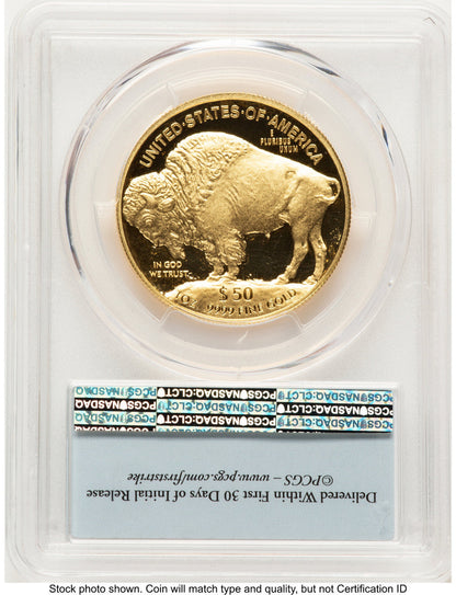 2017-W Proof Gold Buffalo 1 oz FS Bison Label PCGS PR70