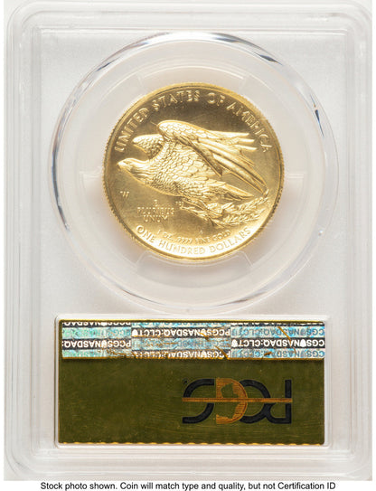 2015-W G$100 American Liberty High Relief Gold Foil PCGS MS70