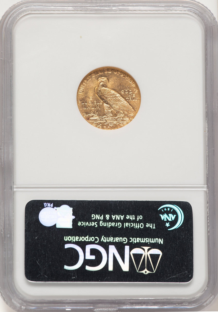1915 $2.50 Indian Quarter Eagle NGC MS62 (785429014)