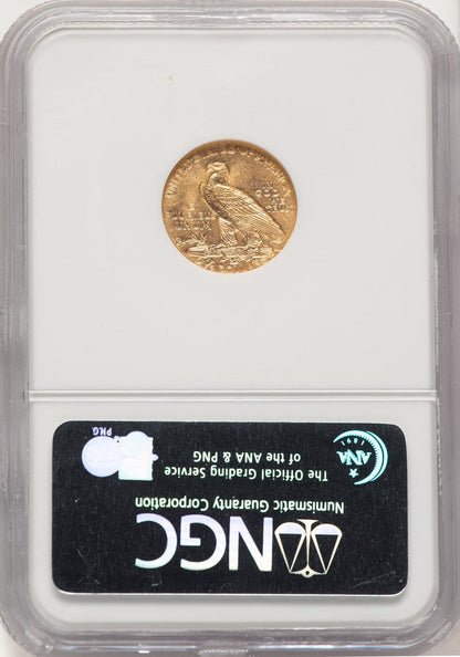 1915 $2.50 Indian Quarter Eagle NGC MS62 (785429014)