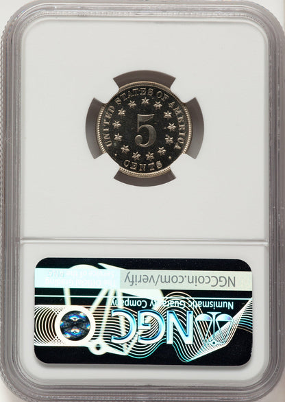1882 5C CA Proof Shield Nickel NGC PR67