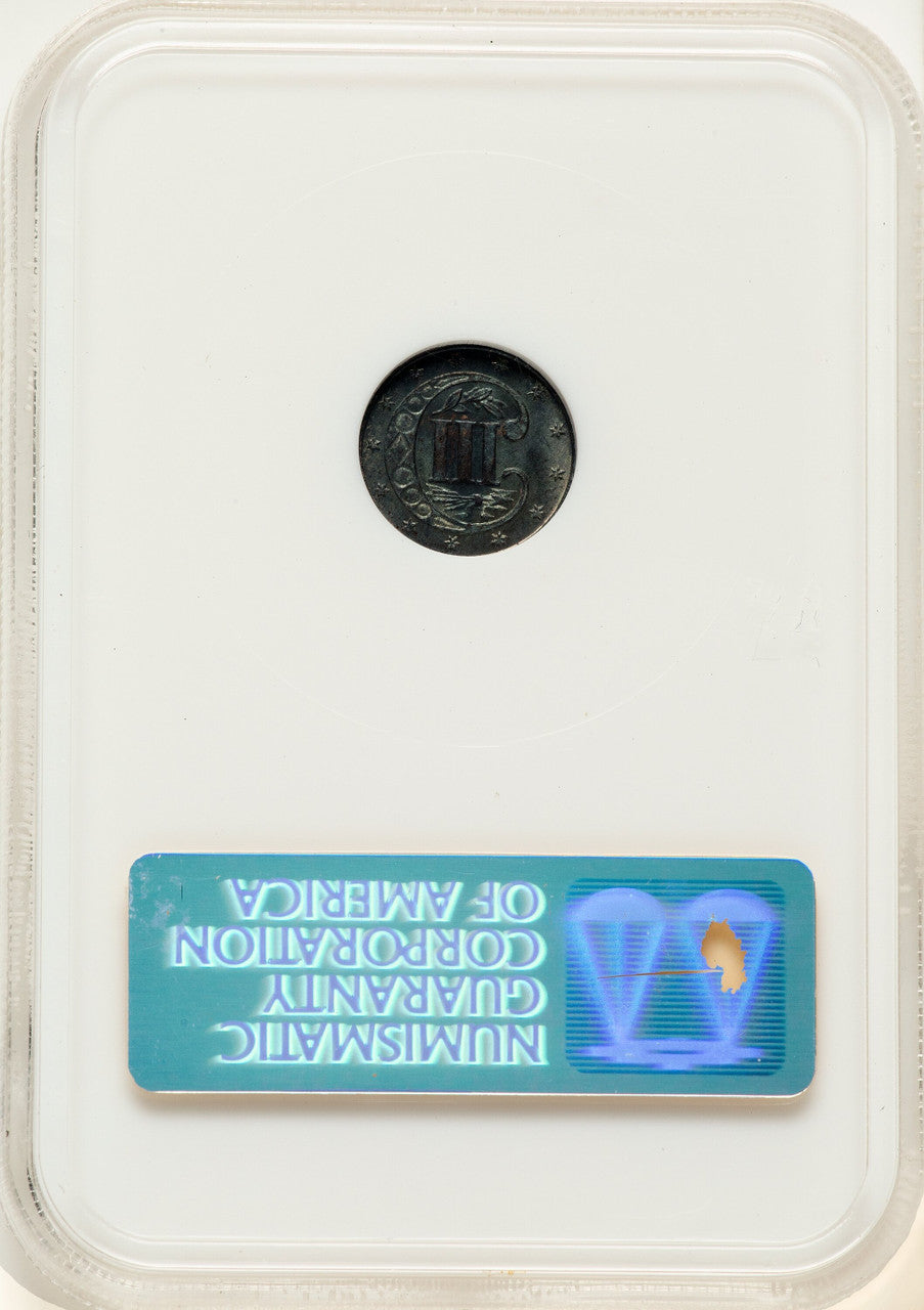 1870 3CS Three Cent Silver NGC MS65