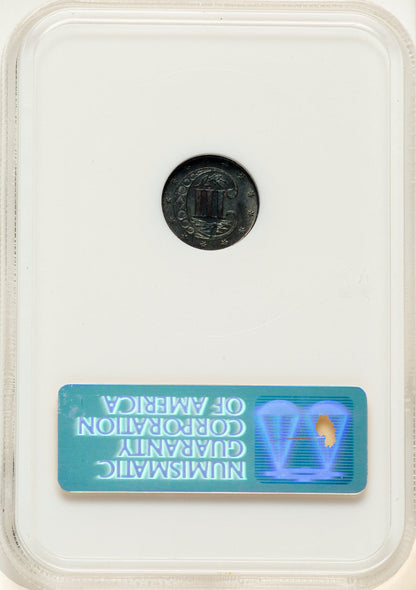 1870 3CS Three Cent Silver NGC MS65
