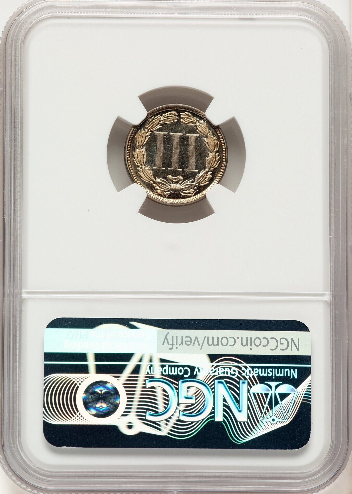 1877 3CN Proof Three Cent Nickel NGC PR65