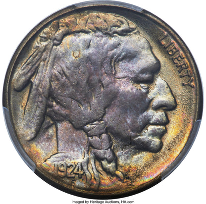 1924-S 5C Buffalo Nickel PCGS MS64