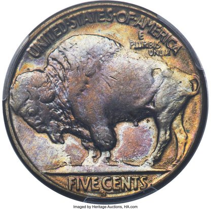 1924-S 5C Buffalo Nickel PCGS MS64