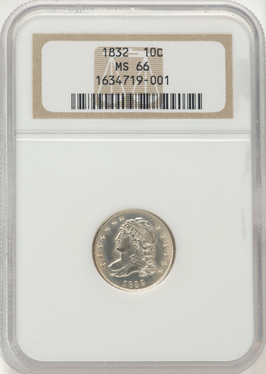 1832 10C JR-7 Bust Dime NGC MS66