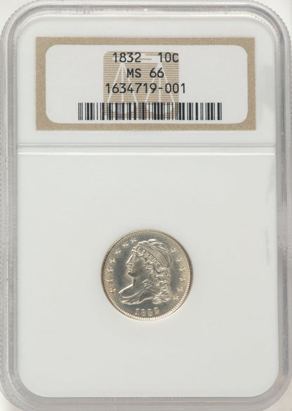 1832 10C JR-7 Bust Dime NGC MS66