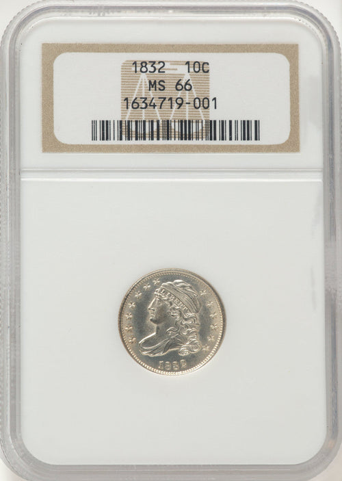 1832 10C JR-7 Bust Dime NGC MS66