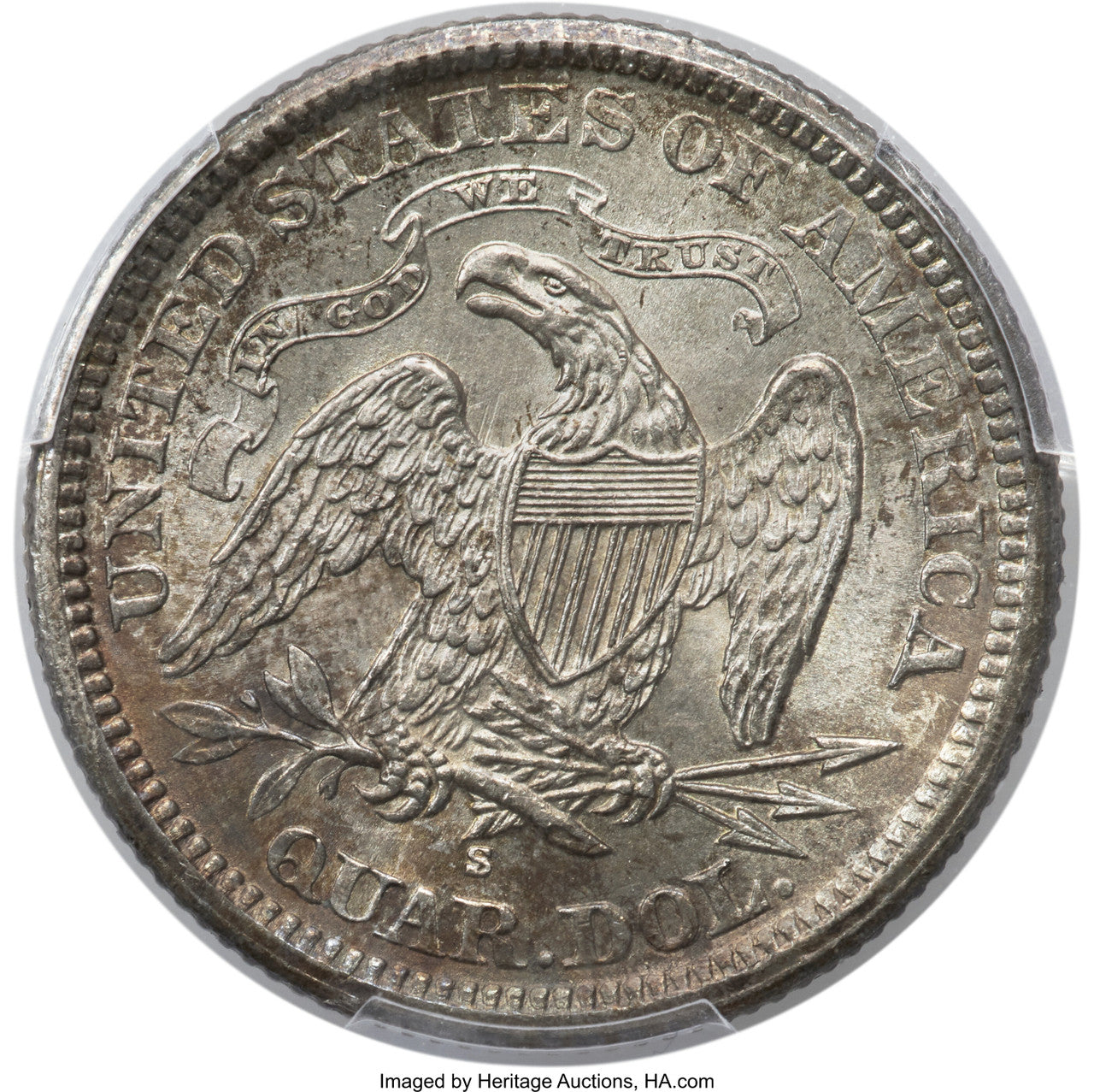 1867-S 25C Seated Quarter PCGS MS64