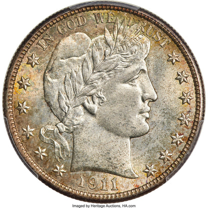 1911-D 50C Barber Half Dollar PCGS MS67