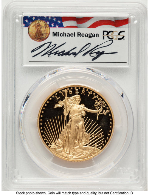 2011-W Proof Gold Eagle 1 oz Reagan Legacy Series Michael Reagan PCGS PR70