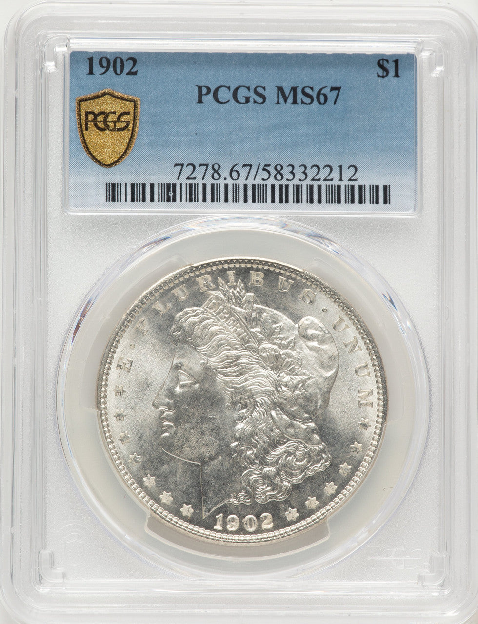 1902 Morgan Dollar PCGS MS67