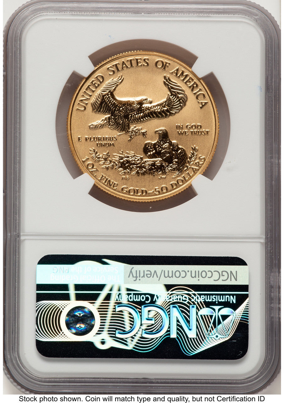 2006-W Reverse Proof Gold Eagle 1 oz John NGC PF70 Mercanti