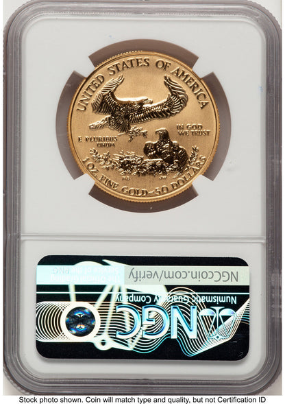 2006-W Reverse Proof Gold Eagle 1 oz John NGC PF70 Mercanti